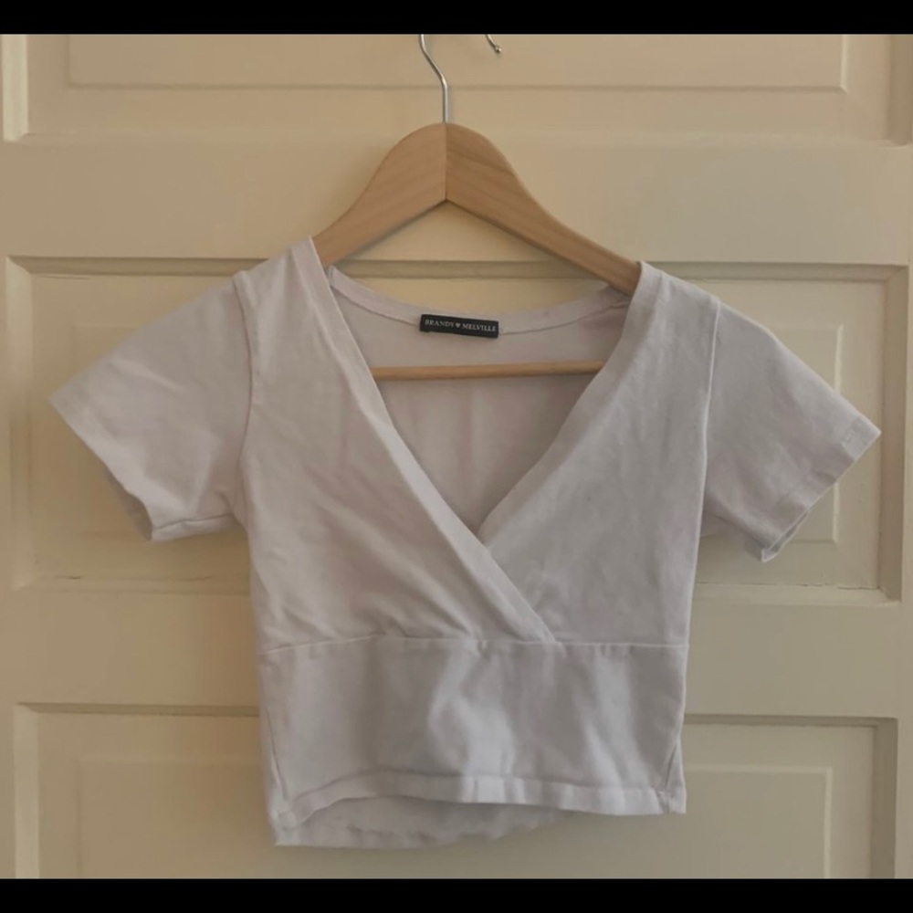 Brandy Melville white crop top
